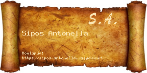Sipos Antonella névjegykártya